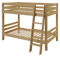 Infanskids Etagenbett mit Schrägleiter gelaugt 90 x 200cm 602-20
