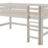 Infanskids Halbhohes Bett mit gerader Leiter weiß 90x200cm 301-30