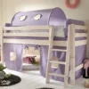 Infanskids Halbhohes Bett mit Schrägleiter weiß 90x200cm 302-30