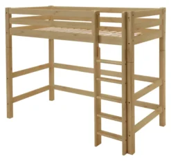 Infanskids Hochbett mit Leiter gelaugt 90 x 200 cm 501-20