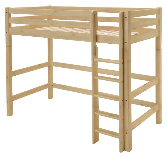 Infanskids Hochbett mit Leiter natur 90 x 200 cm 501-10
