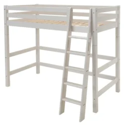 Infanskids Hochbett mit Schrägleiter weiß 90 x 200 cm 502-30
