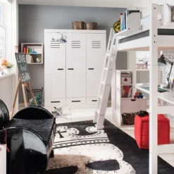 Infanskids Kleiderschrank 3-türig kiefer/weiß