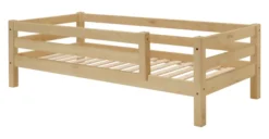 Infanskids mittelhohes Bett mit gerader Leiter natur 200x90cm 307-10