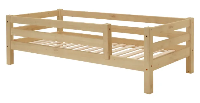 Infanskids mittelhohes Bett mit gerader Leiter natur 200x90cm 307-10