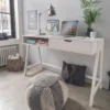 Infanskids Schreibtisch höhenverstellbar mit 1 Schubkasten Kiefer weiss