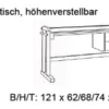 Infanskids Schreibtisch höhenverstellbar mit 2 Schubladen natur 813-10
