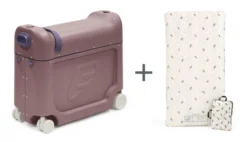 JetKids™ by Stokke® BedBox Kinderkoffer Hazy Lilac mit CloudSleeper™ Mickey Celebration