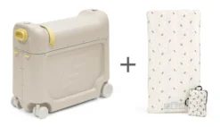 JetKids™ by Stokke® BedBox Kinderkoffer Moonglow White mit CloudSleeper™ Mickey Celebration