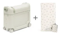 JetKids™ by Stokke® BedBox Kinderkoffer Sea Green mit CloudSleeper™ Mickey Celebration