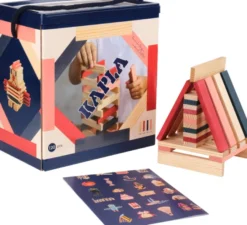 KAPLA 120er Box blau, rosa, rot