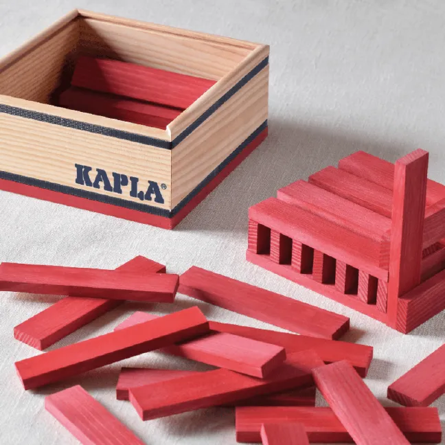 KAPLA 40er QUADRATE Rot