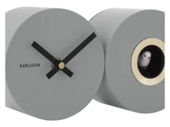 Karlsson Kuckucksuhr Duo Mouse grey