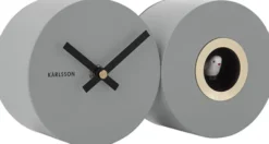 Karlsson Kuckucksuhr Duo Mouse grey