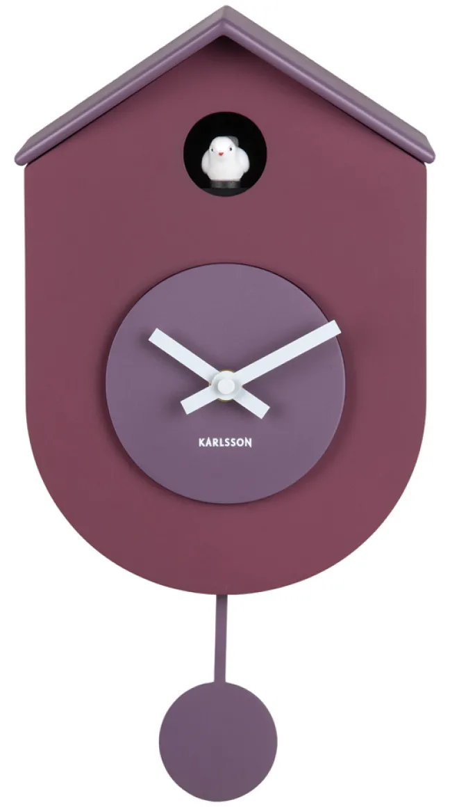 Karlsson Kuckucksuhr Grato Dark mauve & soft lavender