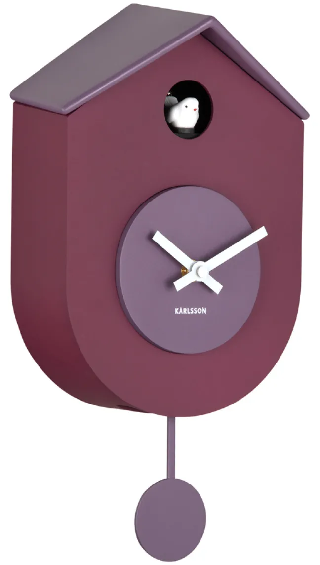 Karlsson Kuckucksuhr Grato Dark mauve & soft lavender