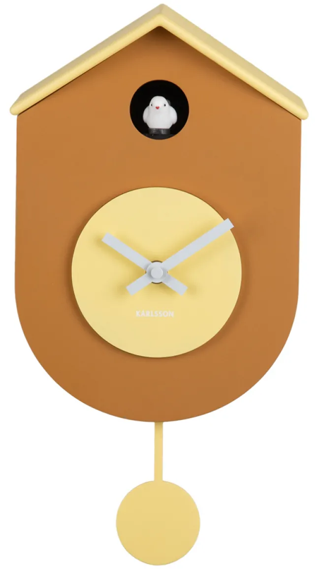 Karlsson Kuckucksuhr Grato Ochre yellow & soft yellow