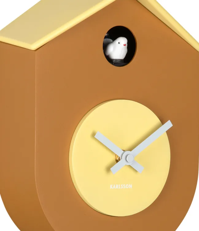 Karlsson Kuckucksuhr Grato Ochre yellow & soft yellow
