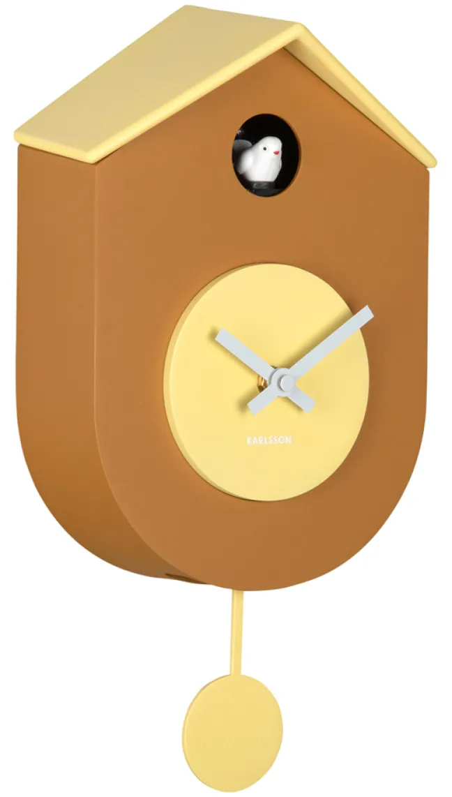 Karlsson Kuckucksuhr Grato Ochre yellow & soft yellow