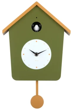 Karlsson Kuckucksuhr Light Army green & ochre yellow