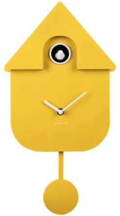 Karlsson Kuckucksuhr Modern Bright yellow