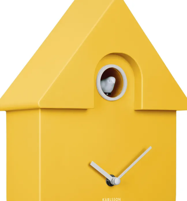 Karlsson Kuckucksuhr Modern Bright yellow
