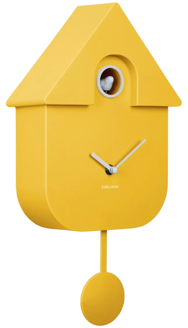 Karlsson Kuckucksuhr Modern Bright yellow