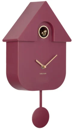 Karlsson Kuckucksuhr Modern Dark mauve