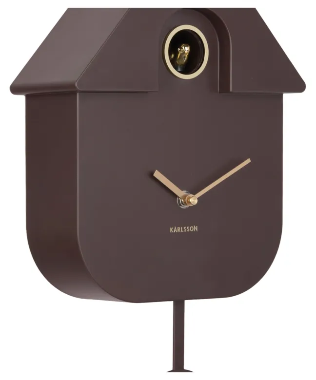 Karlsson Kuckucksuhr Modern Earth brown