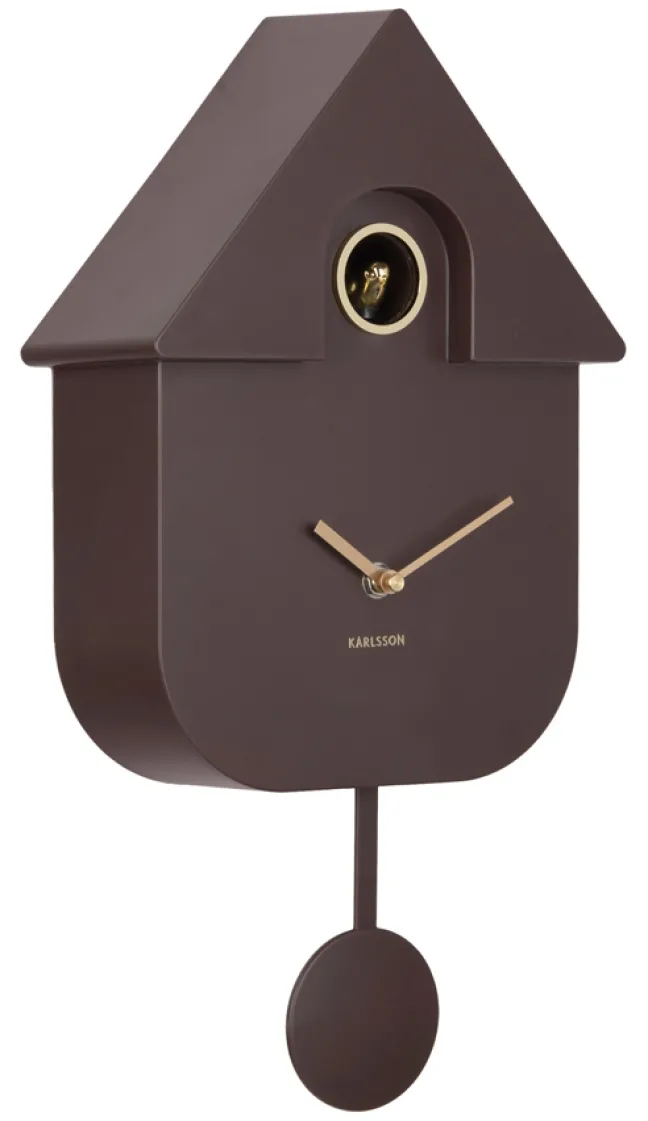 Karlsson Kuckucksuhr Modern Earth brown