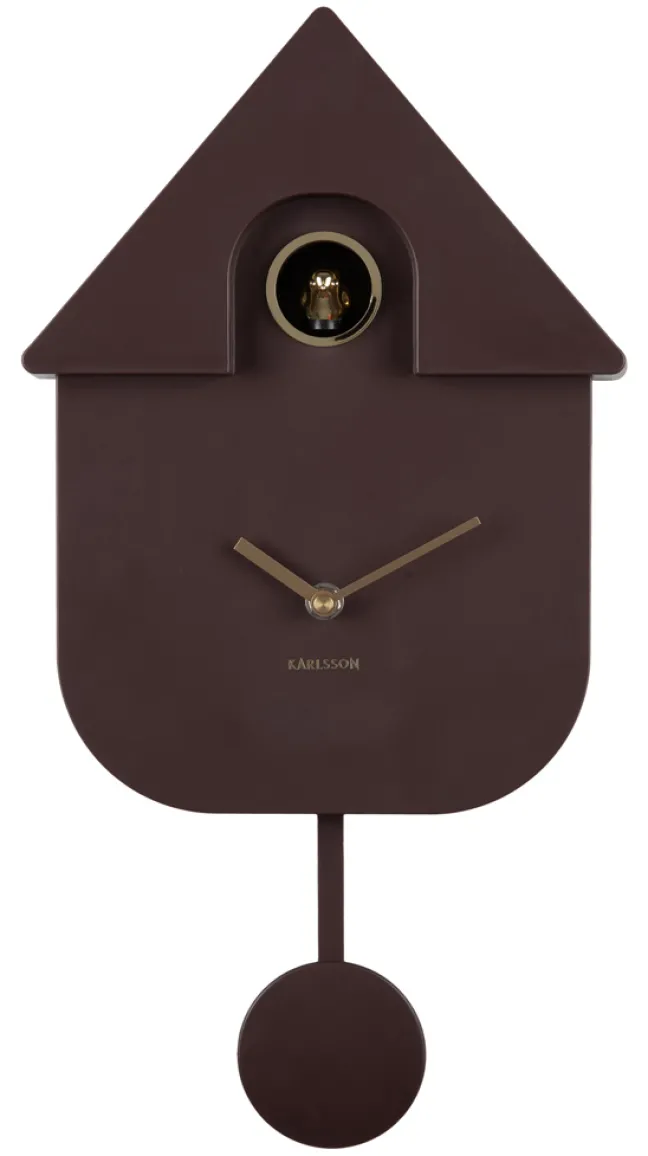 Karlsson Kuckucksuhr Modern Earth brown