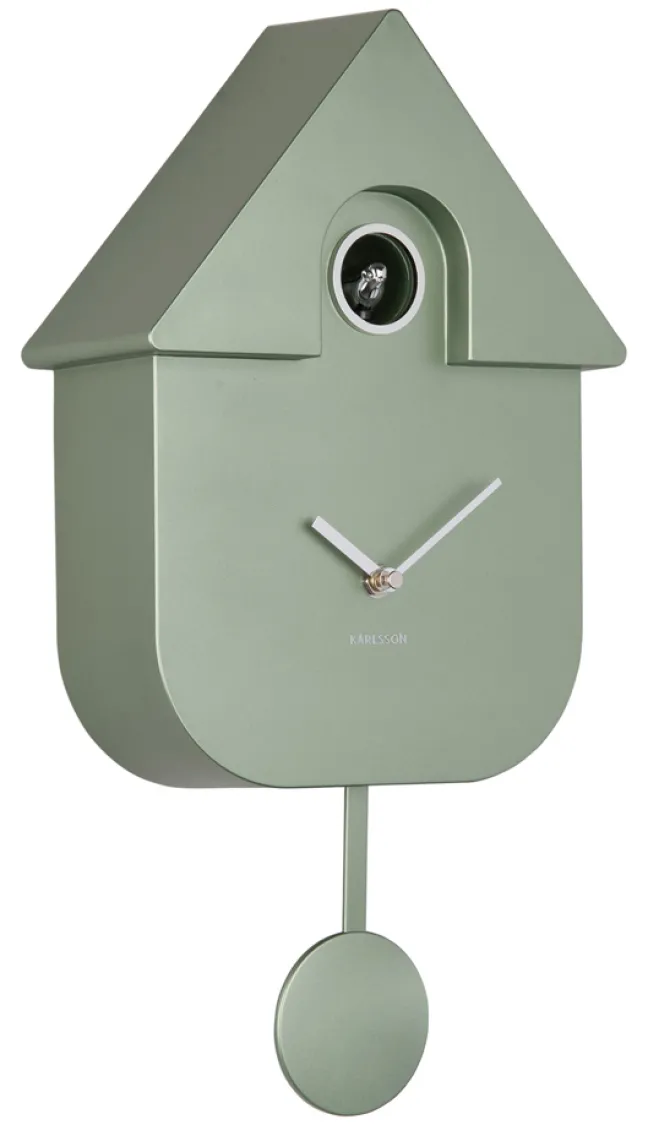 Karlsson Kuckucksuhr Modern Metallic jungle green