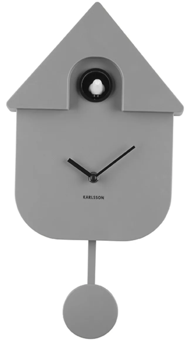 Karlsson Kuckucksuhr Modern Mouse grey