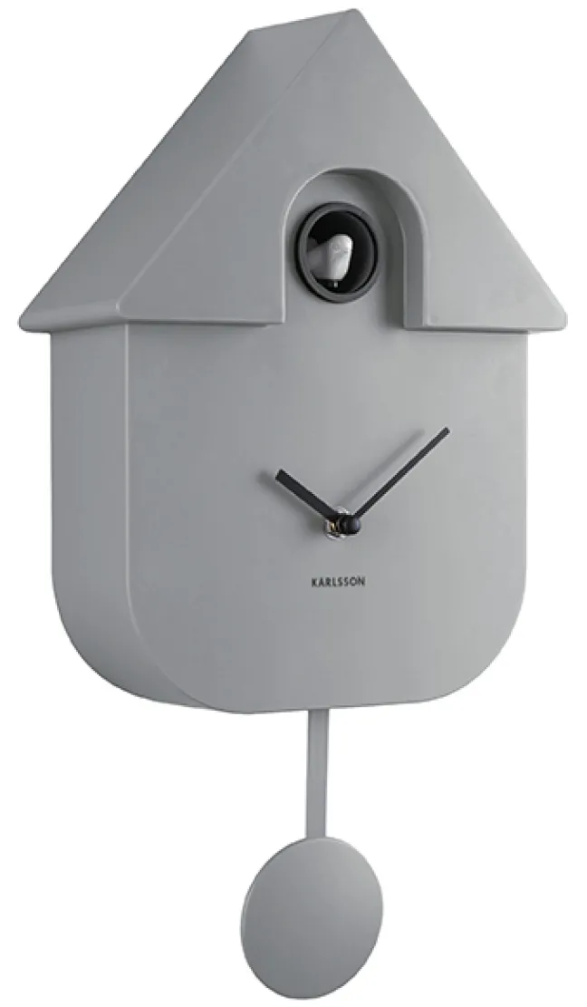 Karlsson Kuckucksuhr Modern Mouse grey