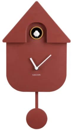 Karlsson Kuckucksuhr Modern Red ochre