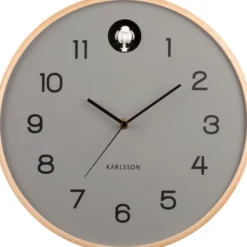 Karlsson Kuckucksuhr Natural Mouse grey