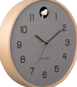 Karlsson Kuckucksuhr Natural Mouse grey