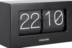 Karlsson Tischuhr Flip Black