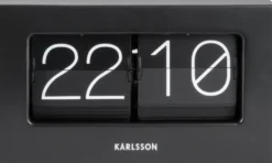 Karlsson Tischuhr Flip Black
