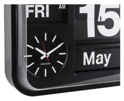 Karlsson Wanduhr Big Flip Black