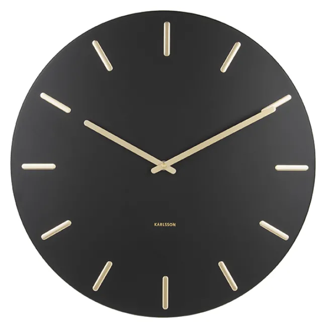 Karlsson Wanduhr Charm Black