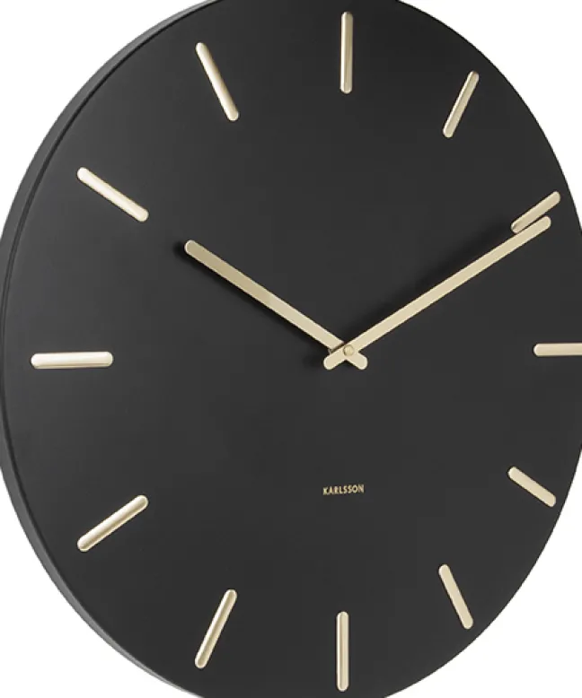 Karlsson Wanduhr Charm Black