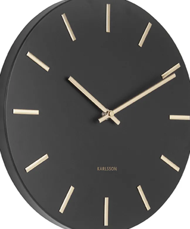 Karlsson Wanduhr Charm Small Black