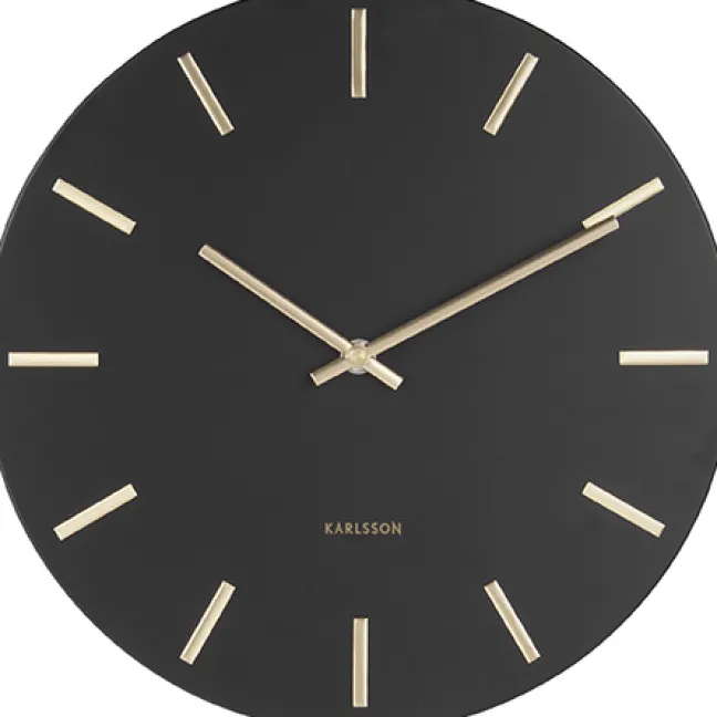 Karlsson Wanduhr Charm Small Black
