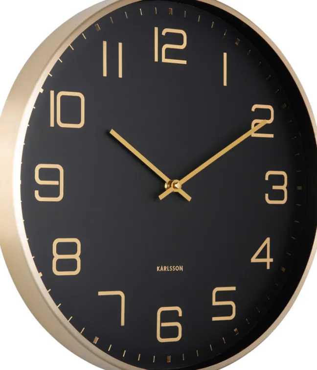 Karlsson Wanduhr Elegance Black