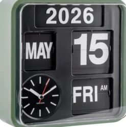 Karlsson Wanduhr Mini Flip Green