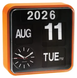 Karlsson Wanduhr Mini Flip Orange
