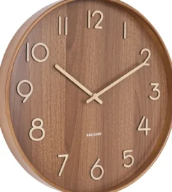 Karlsson Wanduhr Pure Large Dark wood