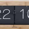 Karlsson Wand- und Tischuhr Flip XL Bamboo