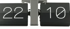 Karlsson Wand- und Tischuhr No Case Black- Standfuß Silber